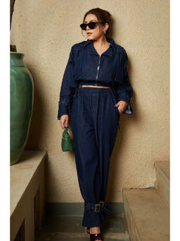 Kay Kay BY KKHUSHI SAHAII - Blue Megan Denim Shirt And Pant
