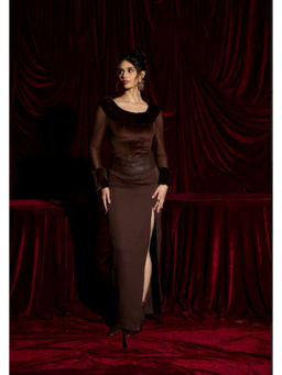 Lea Clothing - The Brown Magic Hourglass Maxi Skirt