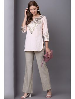 Lakshita - Grey Long Plain Pant