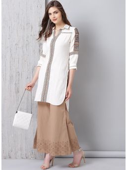 Lakshita - Beige Regular Length Sharara