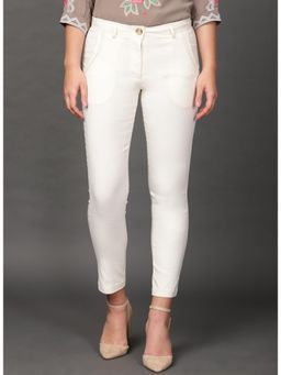 Lakshita - White Regular Pant