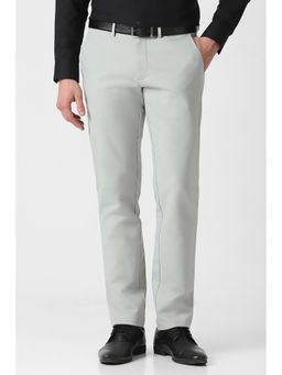 Van Heusen - Grey Solid Regular Fit Trouser
