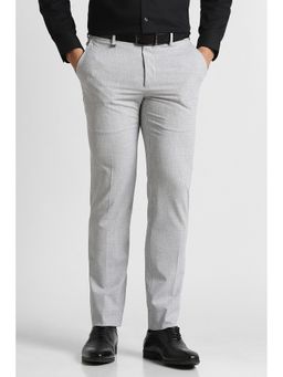 Van Heusen - Grey Solid Regular Fit Trouser
