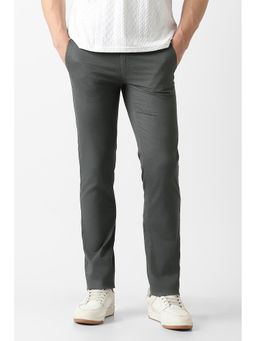 Van Heusen - Grey Printed Regular Fit Trouser