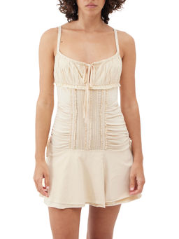BDG by Urban Outfitters - Emilia Beige Mini Dress