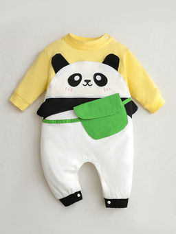 Hopscotch - Unisex Multi-Color Panda Applique Bodysuit