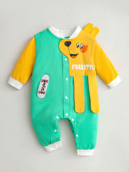 Hopscotch - Boys Multi-Color Dog Applique Bodysuit