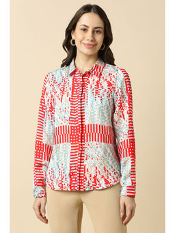 Allen Solly - Women Multi-Color Print Full Sleeves Shirt