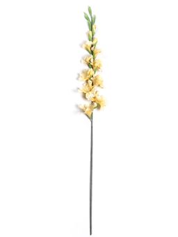 Pure Home + Living - Yellow Gladiolus Faux Flower Stem