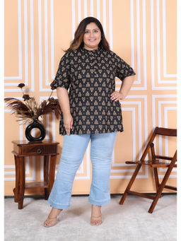Swasti - Plus Size Floral Printed Kurti