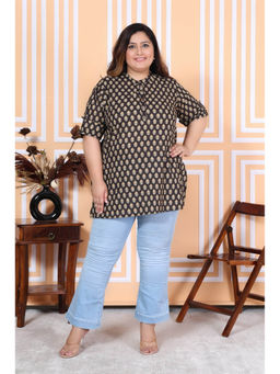 Swasti - Plus Size Floral Printed Kurti