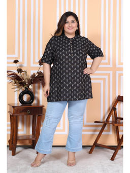 Swasti - Plus Size Floral Printed Kurti