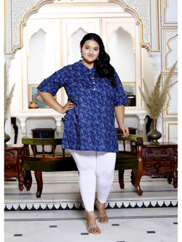 Swasti - Plus Size Floral Printed Kurti