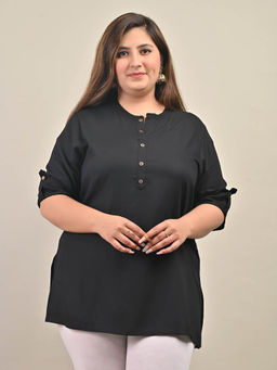 Swasti - Plus Size Solid Kurti