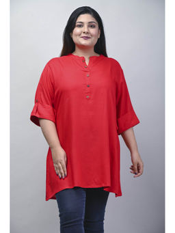 Swasti - Plus Size Solid Kurti