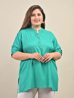Swasti - Plus Size Solid Kurti
