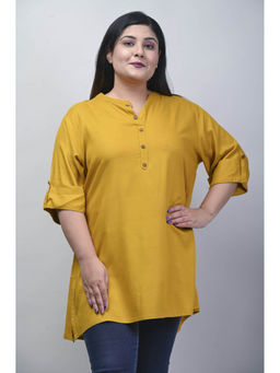 Swasti - Plus Size Solid Kurti