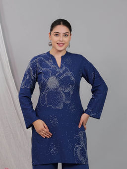 ARAMYA - Soft Cotton Floral Print Kurti