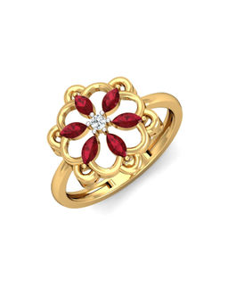 KuberBox - Gemme Ruby Ring 14k Gold