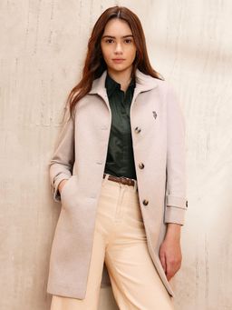 U.S. POLO ASSN. - Textured Regular Fit Trench Coat