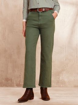 U.S. POLO ASSN. - Green High Rise Straight Fit Jeans