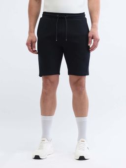 U.S. POLO ASSN. - Blue Active Sports Mens Mid Rise Solid Shorts