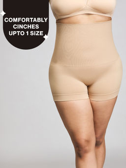 Nykd by Nykaa - Everyday Shaping Tummy Tucker Boyshorts-NYSH03-Sand