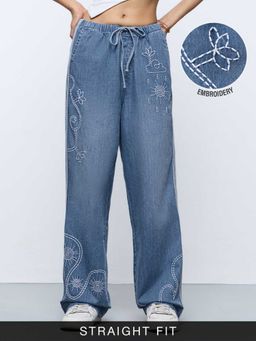 The Souled Store - Pull-On Denim: Sunshine Women Straight Fit Jeans
