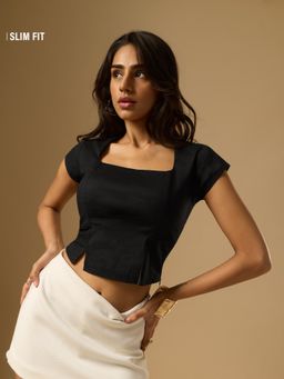 The Souled Store - Signature Solids: Scarlet Women Fashion Top