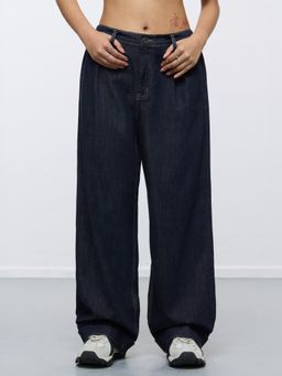 The Souled Store - Wide-Fit Denim: Indigo Blue Women Wide Leg Jeans