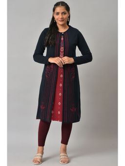 W - Blue Floral Cardigan