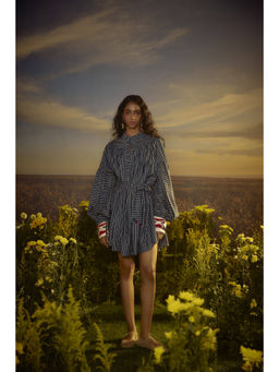 Nirmooha - Blue Radiant Royale Denim Mini Dress