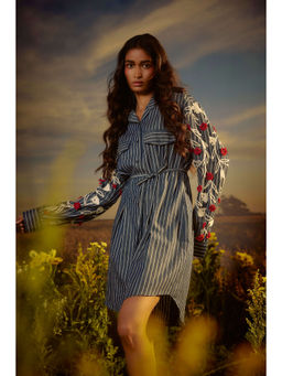 Nirmooha - Blue Blossom Belle Mini Dress