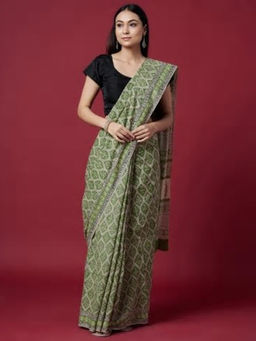 Fabindia - Cotton Hand Block Print Sari