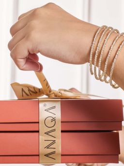 ANAQA JEWELS - Endless Coil Rose Gold Bracelet