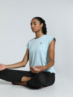 Puma - STUDIO FOUNDATIONS Womens Blue T-Shirt