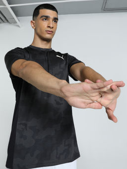 Puma - TRAIN OFF SEASON AOP Mens Black T-Shirt