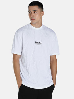 Puma - Avenir Crinkle Mens White T-Shirt