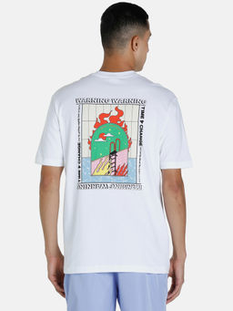 Puma - DOWNTOWN Graphic Mens White T-Shirt
