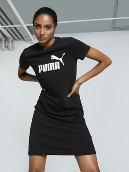 Puma - Essentials Logo Regular Womens Black Dresses