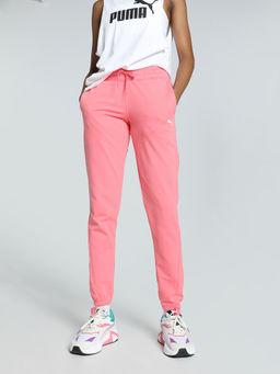 Puma - Motion Womens Pink Joggers