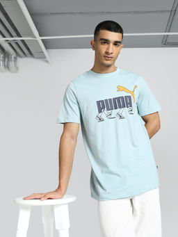 Puma - GRAPHICS Sneaker Mens Blue T-Shirt