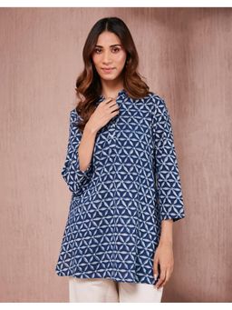 Fabindia - Indigo Cotton Printed Tunic