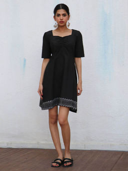 Chidiyaa - Nomad Farrah Block printed Cotton Dress