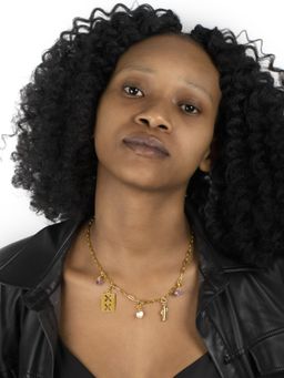 TANN TRIM - The Go Getter Gold 18 Kt Gold Plated Necklace for Women