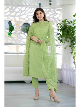simple plazo suit with heavy dupatta