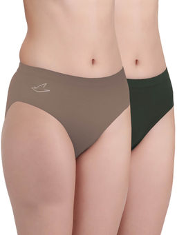 FREECULTR - Multi-Color Premium Soft Fabric & Snug Fit Briefs for Women (Pack of 2)