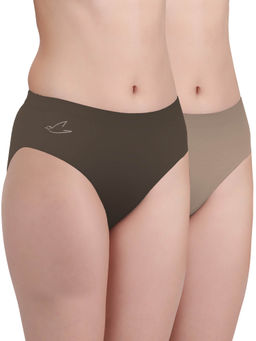 FREECULTR - Multi-Color Premium Soft Fabric & Snug Fit Briefs for Women (Pack of 2)