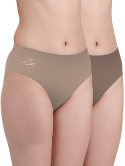 FREECULTR - Multi-Color Premium Soft Fabric & Snug Fit Briefs for Women (Pack of 2)