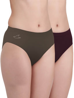 FREECULTR - Multi-Color Premium Soft Fabric & Snug Fit Briefs for Women (Pack of 2)